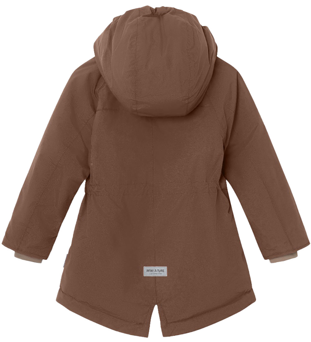 Mini A Ture Vinterjakke - Vikania Fleece - Rootbeer Brown