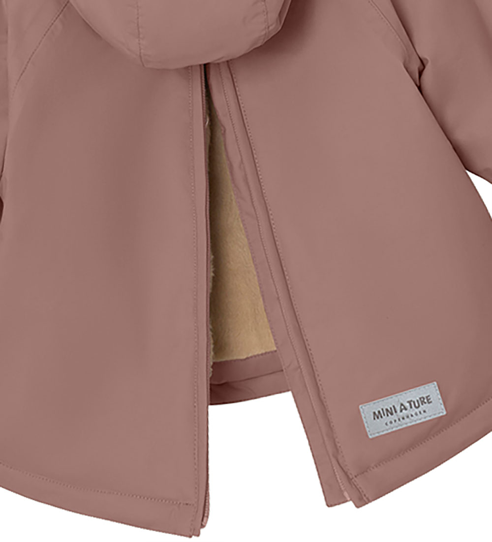 Mini A Ture Vinterjakke - Babywen Fleece - Light Plum