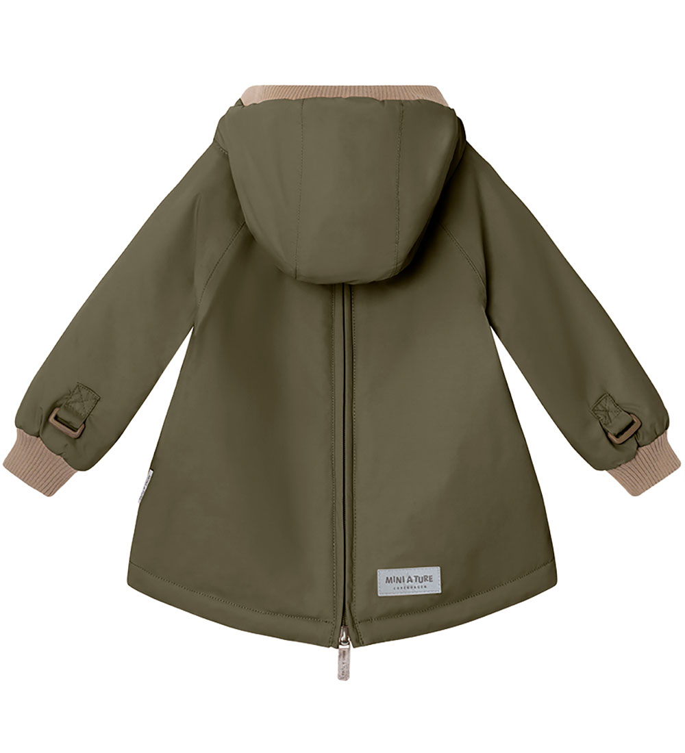 Mini A Ture Vinterjakke - Babywen Fleece - Olive Night