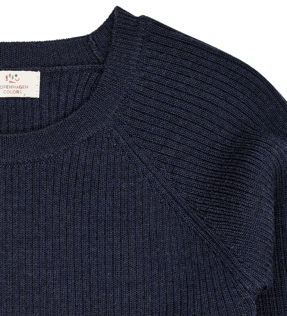 Copenhagen Colors Bluse - Strik - Uld - Navy