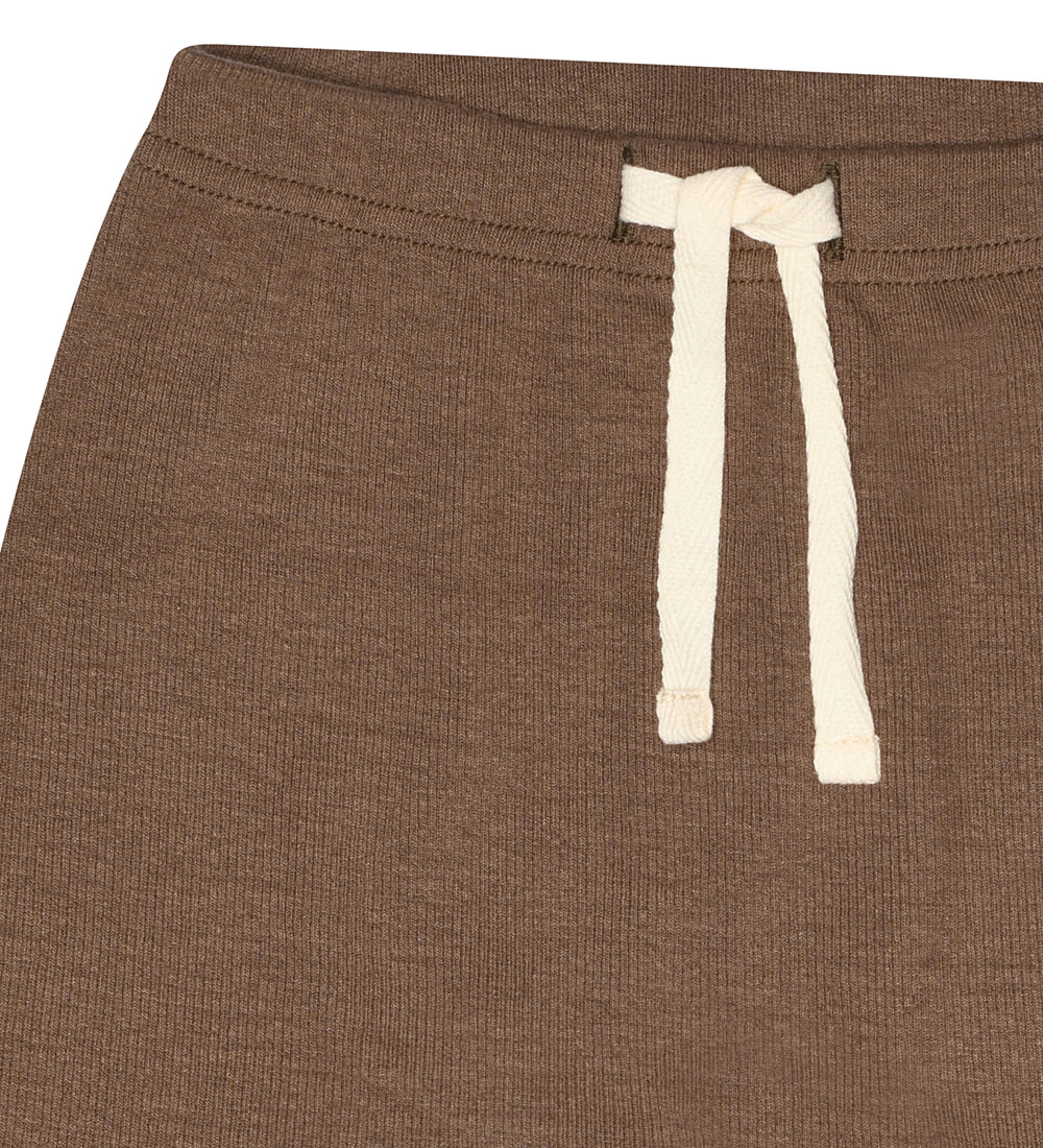 Petit Piao Bukser - Rib - Modal - Chocolate Brown