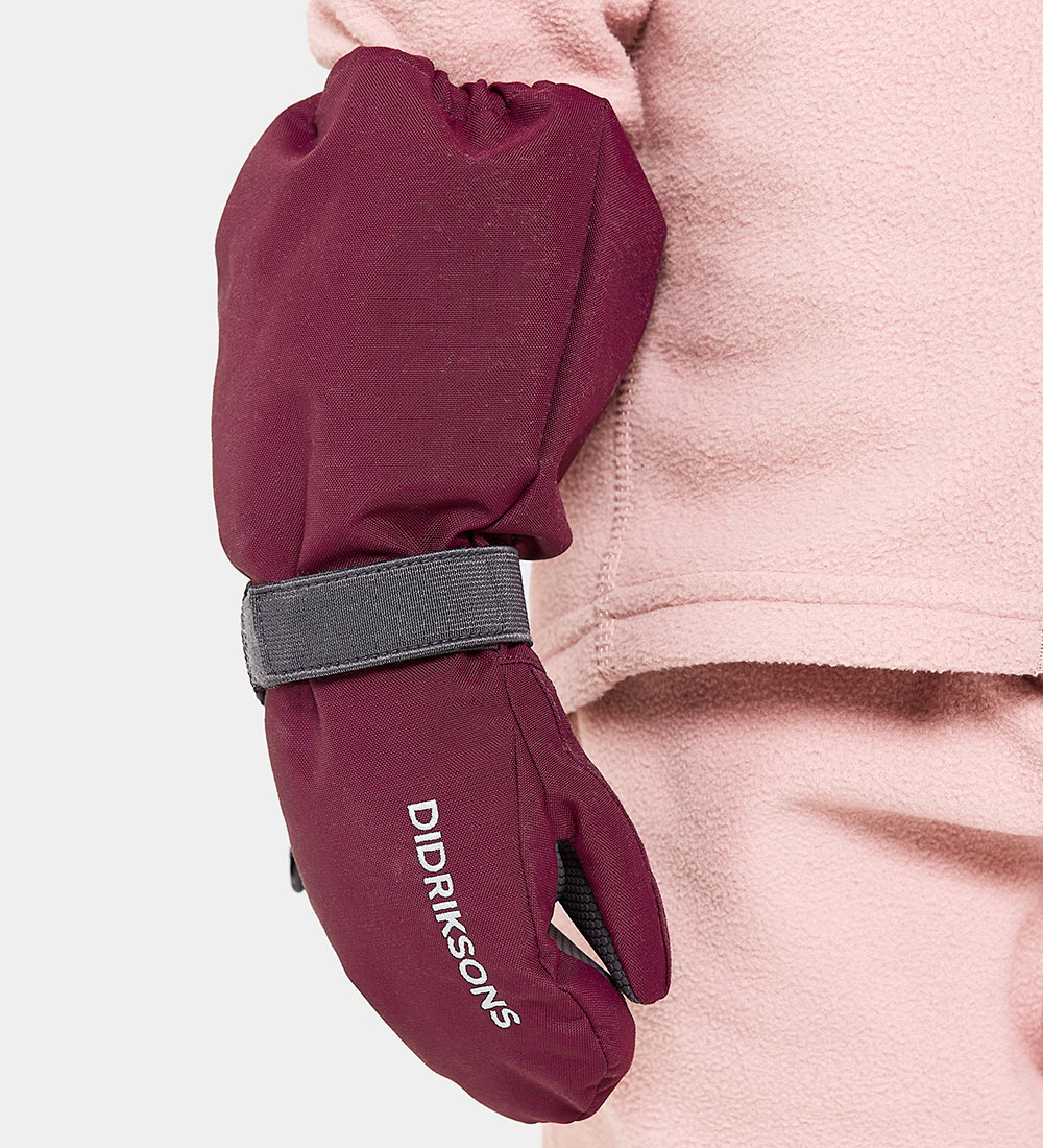 Didriksons Luffer m. Fleece - Biggles - Rusty Wine