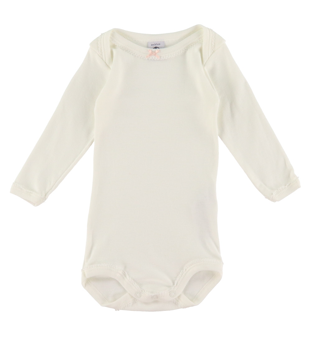 Petit bateau Body l/æ - 3-pak - Rosa/Hvid