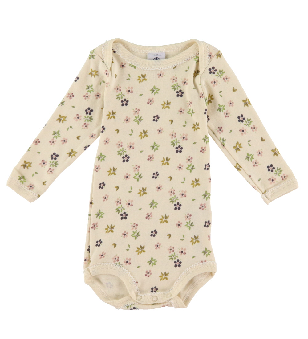 Petit bateau Body l/æ - 3-pak - Rosa/Hvid