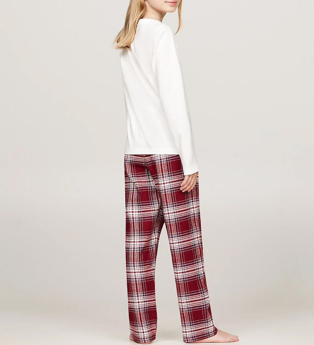 Tommy Hilfiger Nattøj - 2-delt - PJ Print - Ancient White/Plaid