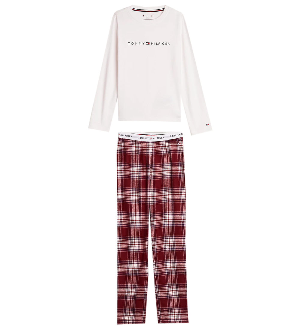 Tommy Hilfiger Nattøj - 2-delt - PJ Print - Ancient White/Plaid