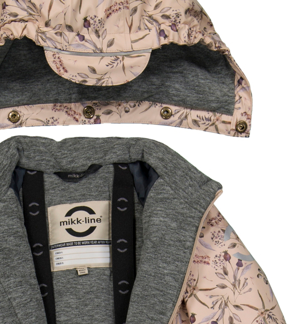 Mikk-Line Flyverdragt - PU - Recycled - Doeskin m. Blomster