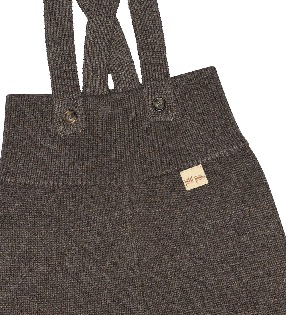 Petit Piao Smækbukser - Strik - Dark Oak