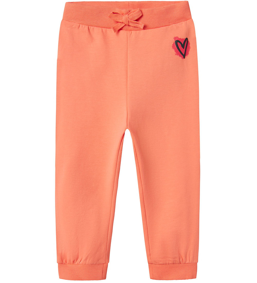 Name It Sweatpants - NmfNonna - Fusion Coral
