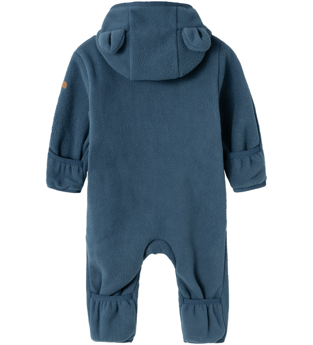 Name It Fleecedragt - NbnMeeko - Dark Denim m. Ører