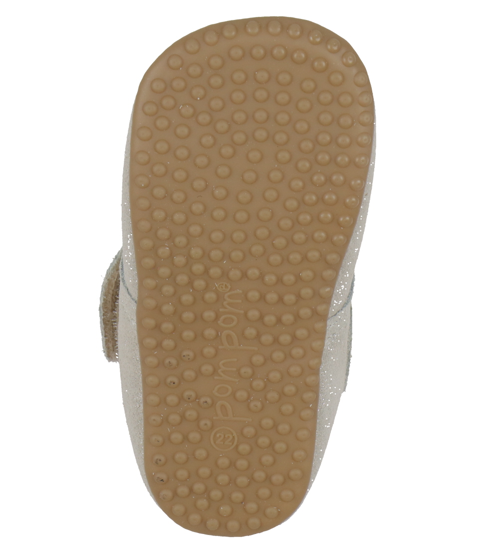 Pom Pom Skindfutter - Beginners Velcro - Silver Glitter