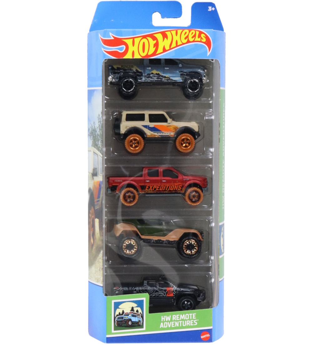 Hot Wheels Biler - 5-pak - HW Remote Adventures