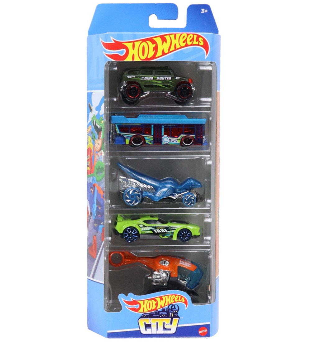 Hot Wheels Biler - 5-pak - HW City