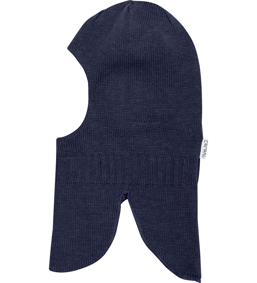 CeLaVi Elefanthue - Uld/Bomuld - 2-lags - Strik - Navy Melange
