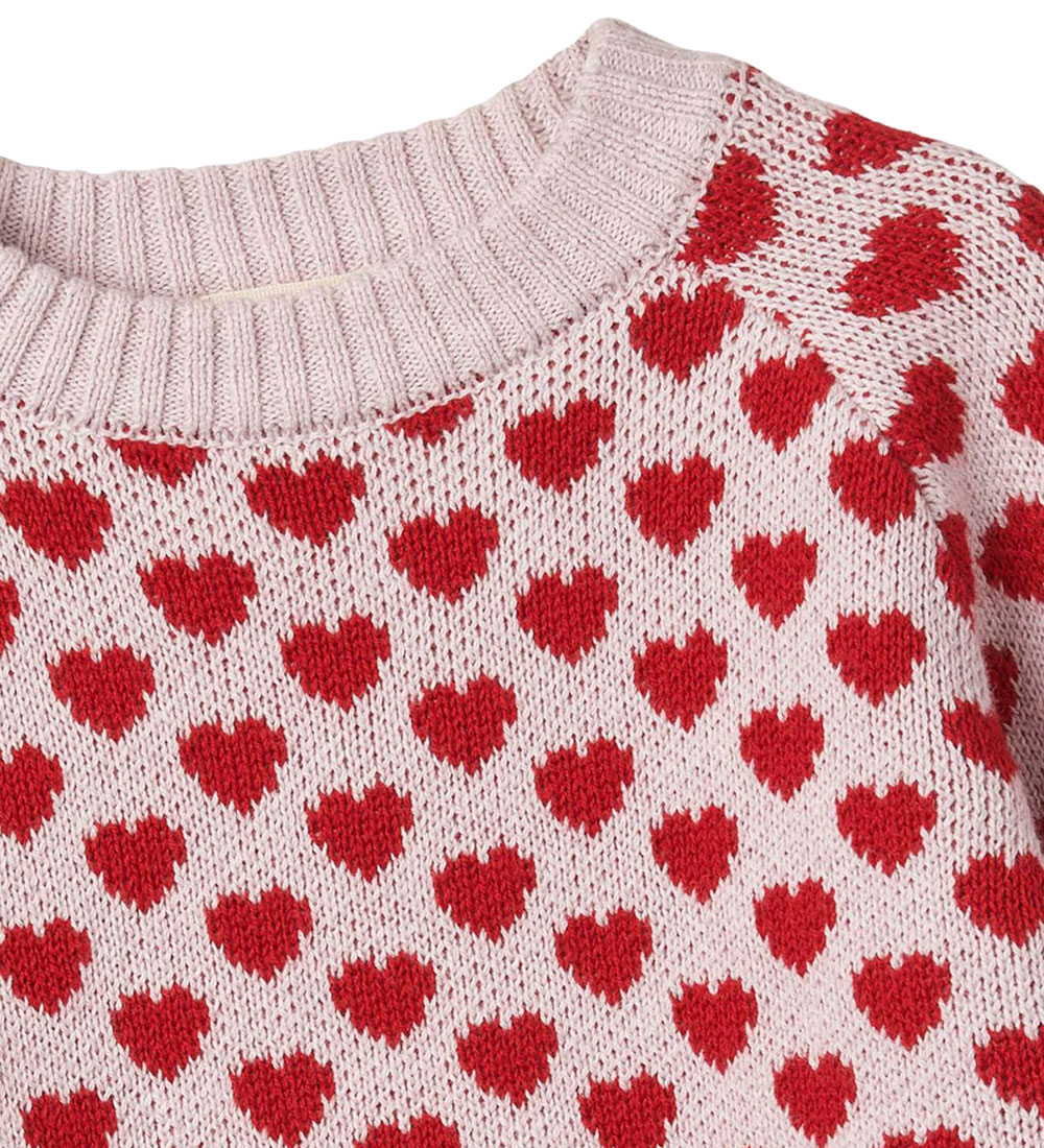 Fliink Bluse - Strik - Janie - Peach Whip/Pompeian Red