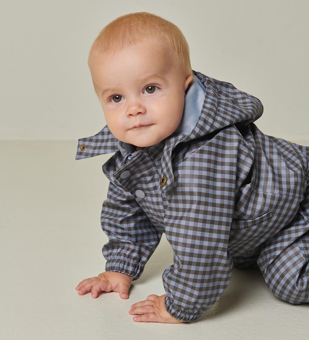 MarMar Regndragt m. Fleece - PU - Orion - Espresso Check