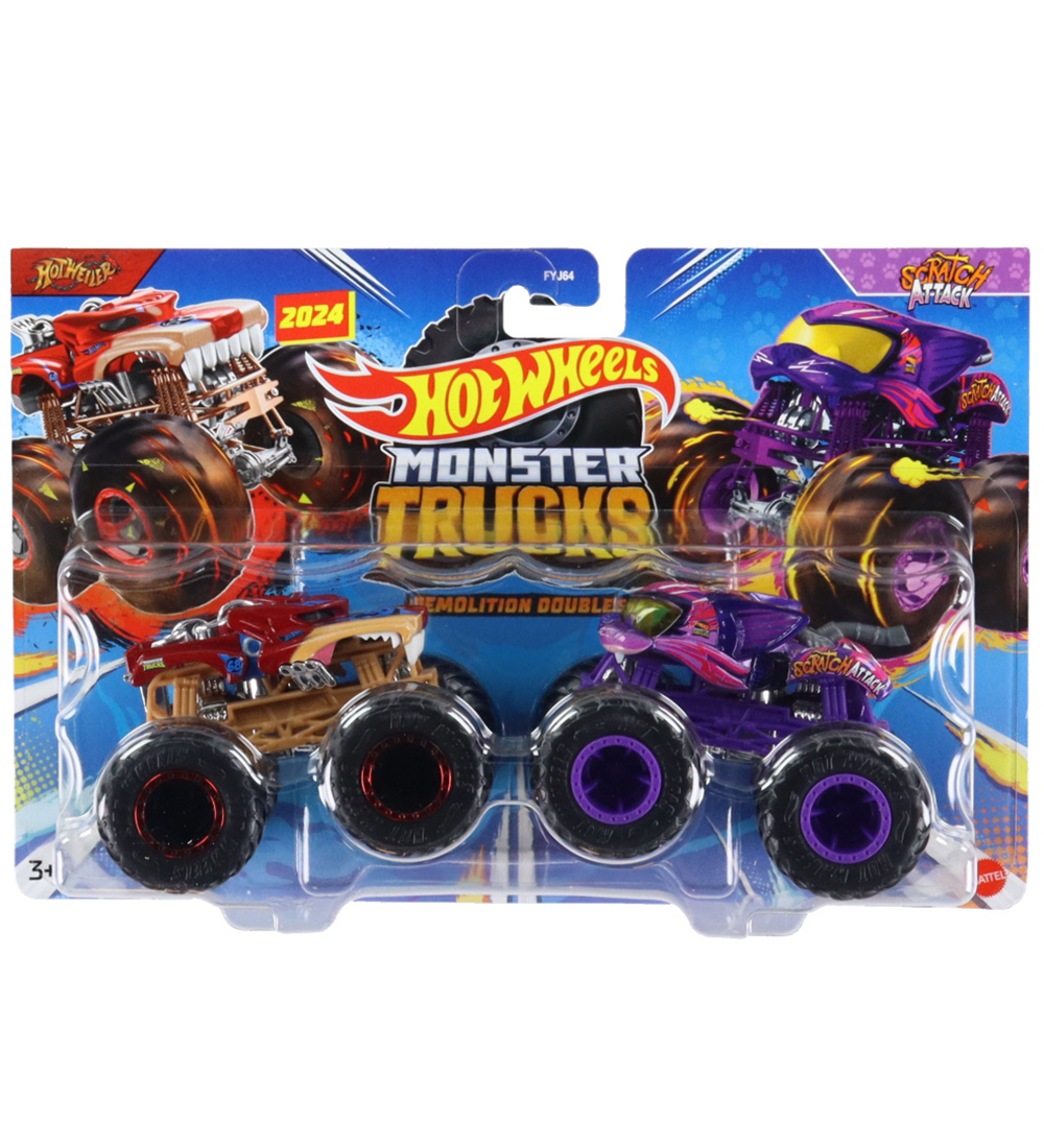 Hot Wheels Biler - 2-pak - Hotweiler & Scratch Attack