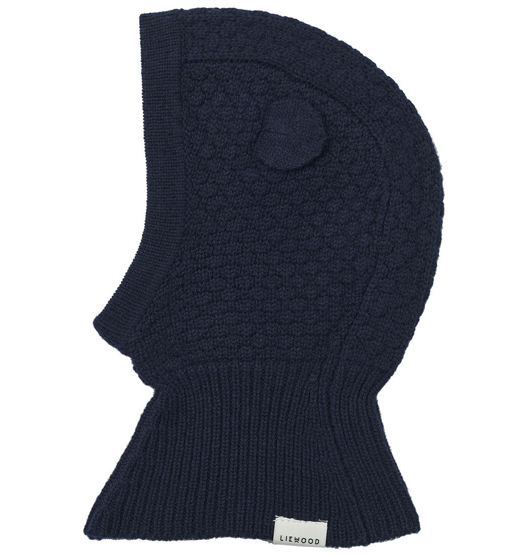 Liewood Elefanthue - Uld -1-lags - Oggy Balaclava - Classic Navy