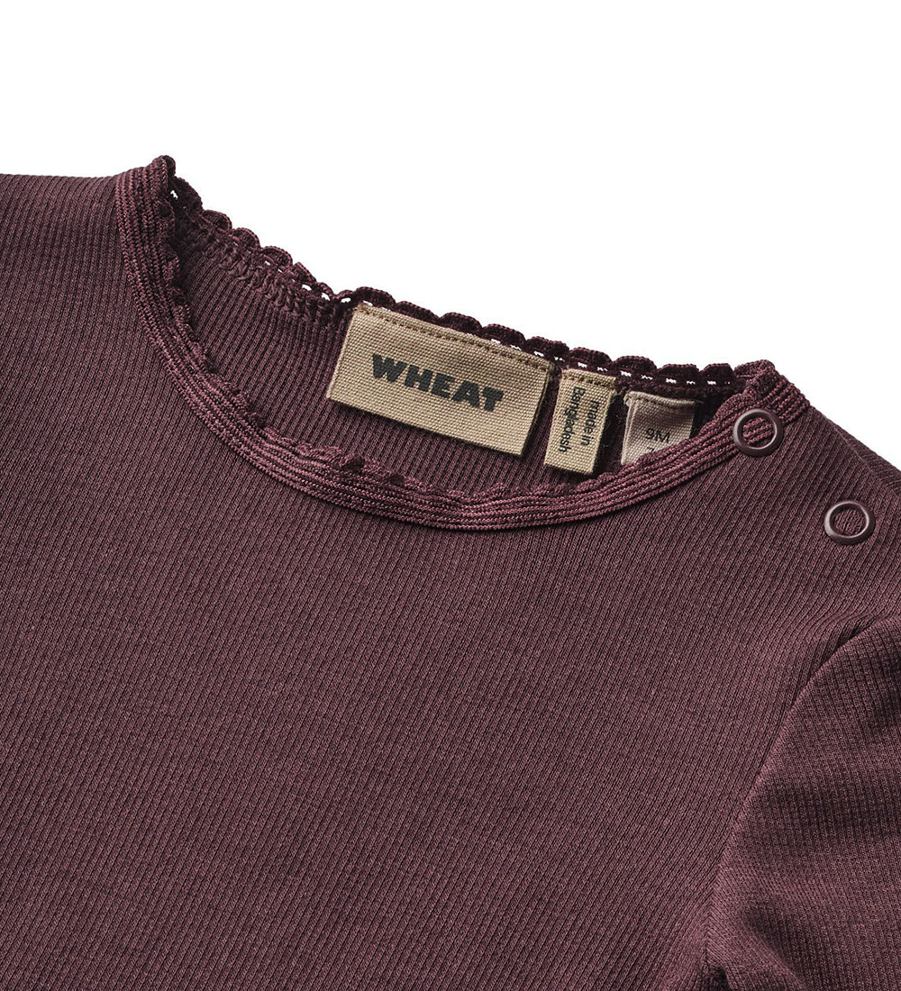 Wheat Bluse - Rib - Reese - Eggplant