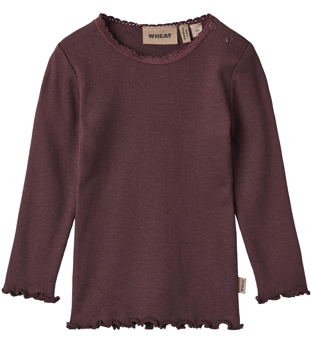 Wheat Bluse - Rib - Reese - Eggplant