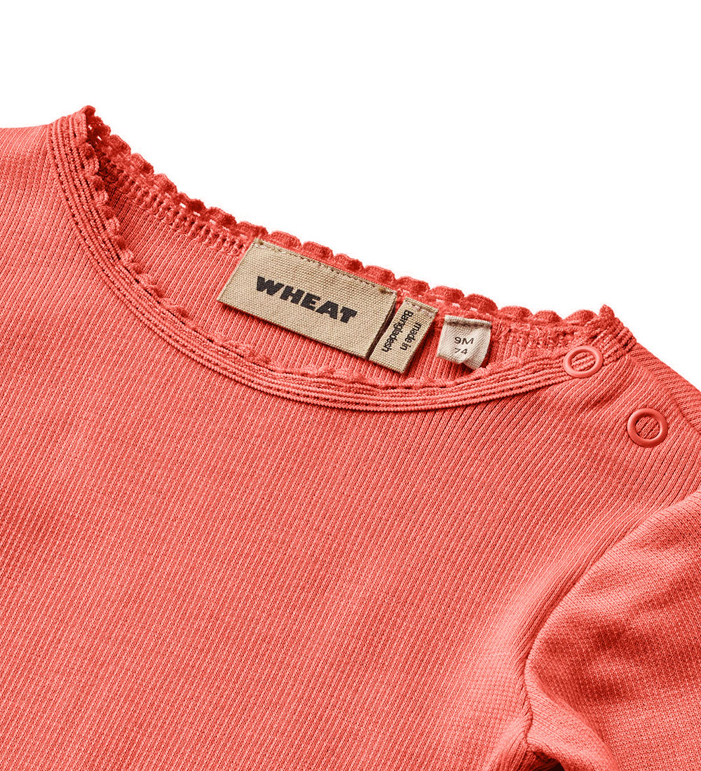 Wheat Bluse - Rib - Reese - Candy Red