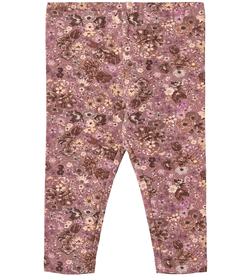 Wheat Leggings - Jules - Lavender Flowers