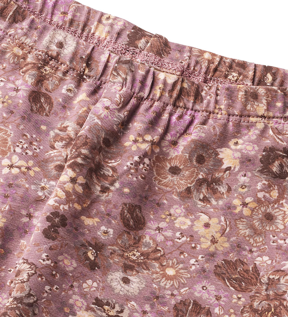 Wheat Leggings - Jules - Lavender Flowers