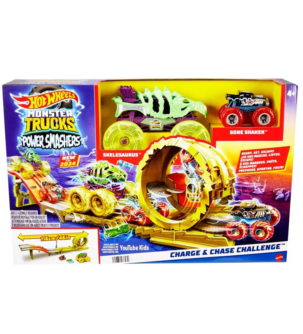 Hot Wheels Bilbane - Monster Trucks Charge & Chase Challenge