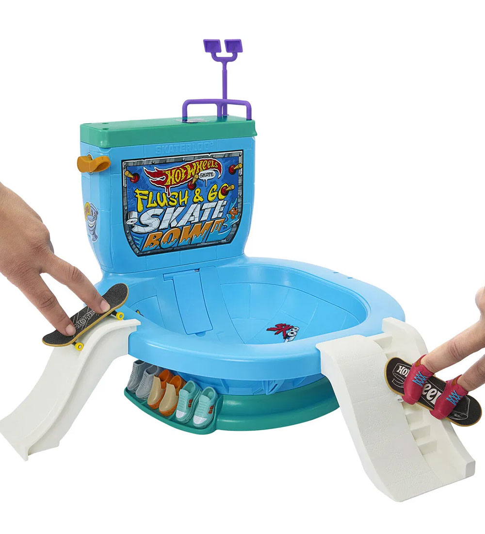 Hot Wheels Skaterbane - Skate Flush & Go Skate Bowl