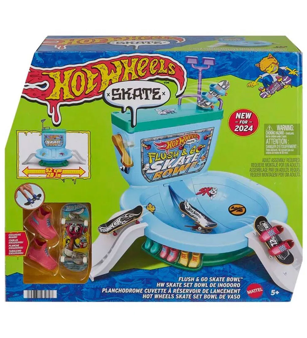 Hot Wheels Skaterbane - Skate Flush & Go Skate Bowl