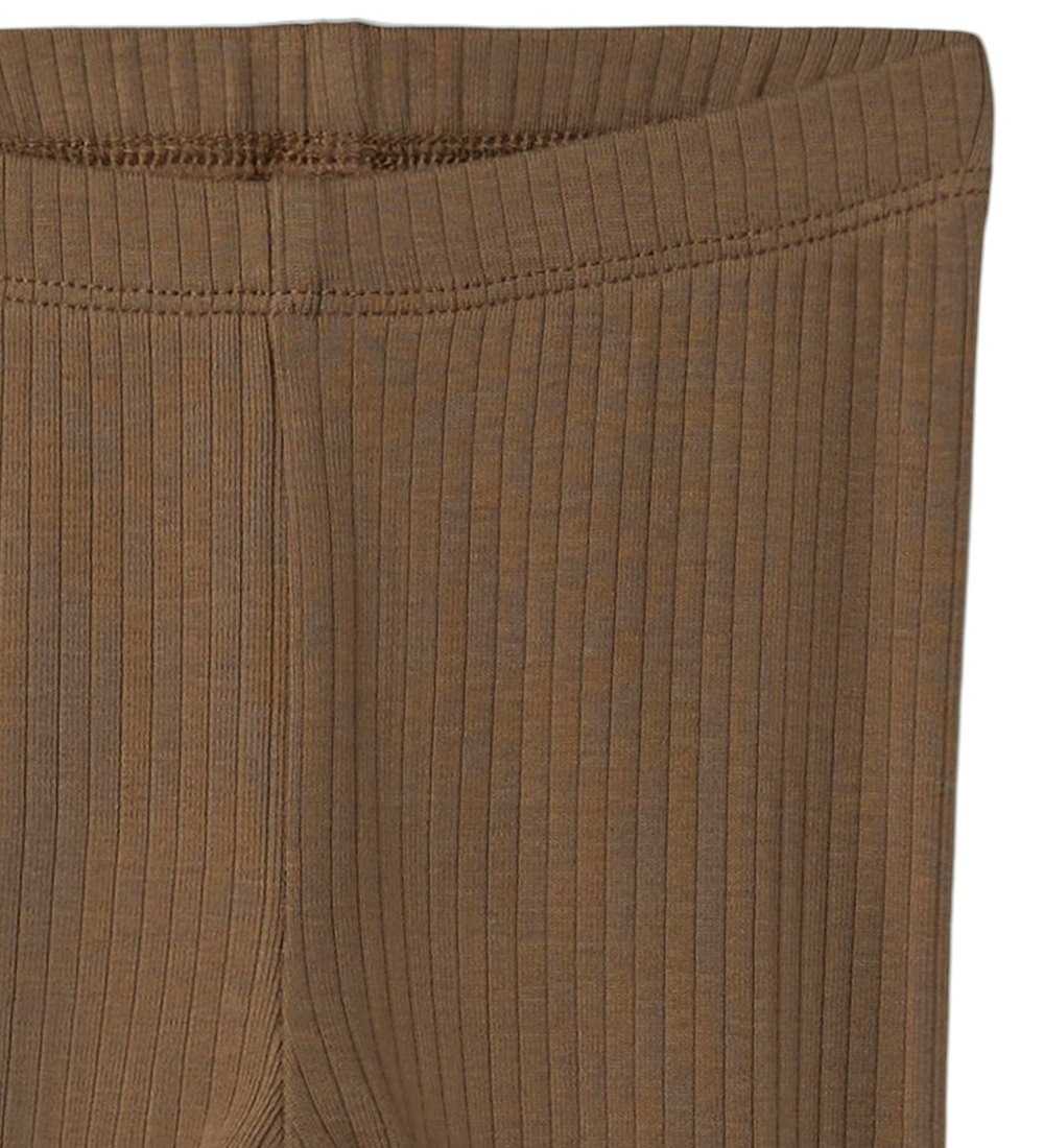 Name It Leggings - Rib - NbmNoe - Walnut