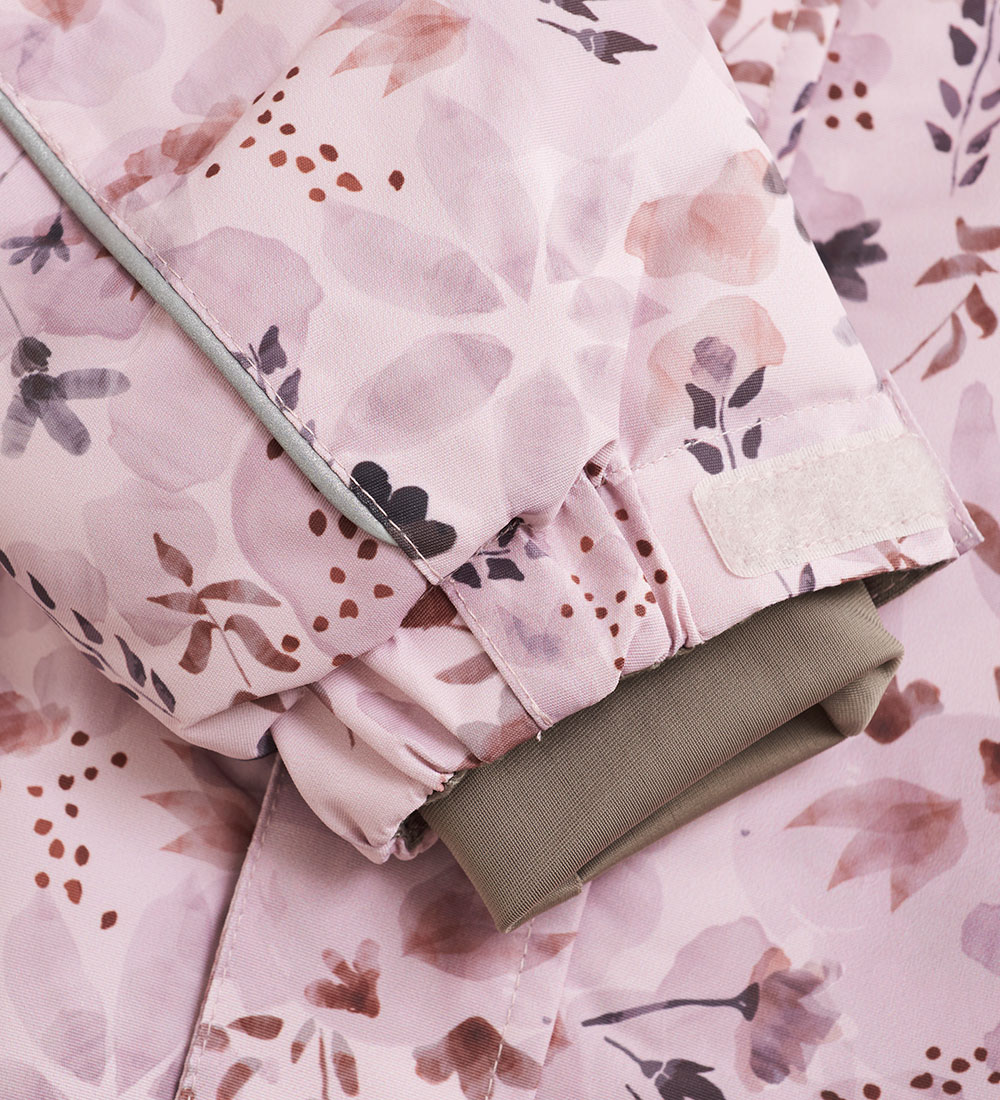 En Fant Flyverdragt - Burnished Lilac m. Blomster