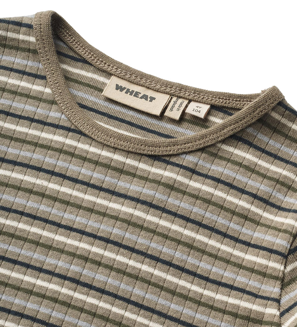 Wheat Bluse - Rib - Stig - Multi Stripe