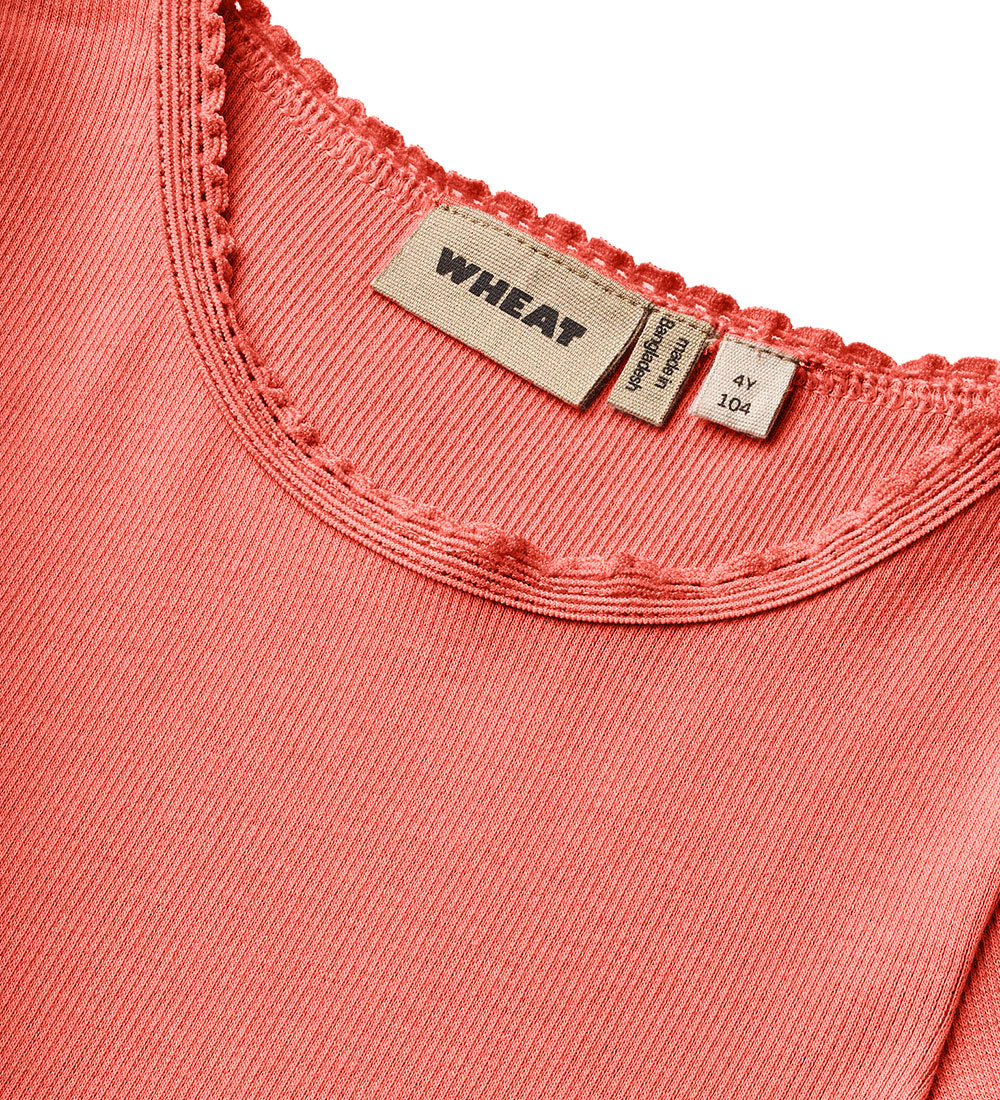 Wheat Bluse - Rib - Reese - Candy Red