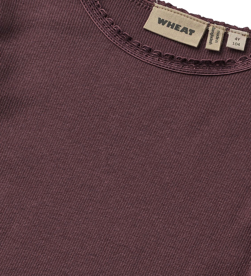 Wheat Bluse - Rib - Reese - Eggplant