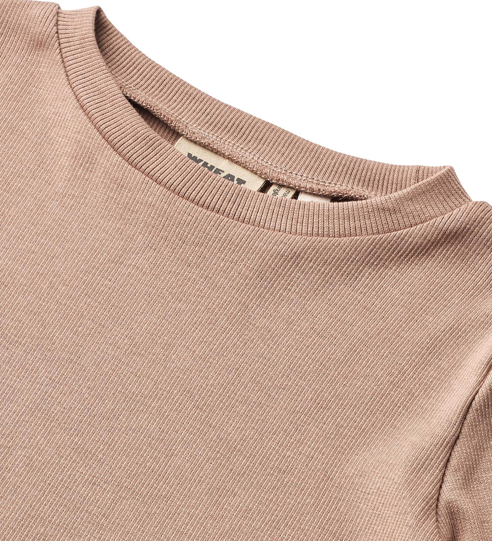 Wheat Bluse - Rib - Else - Nougat Rose