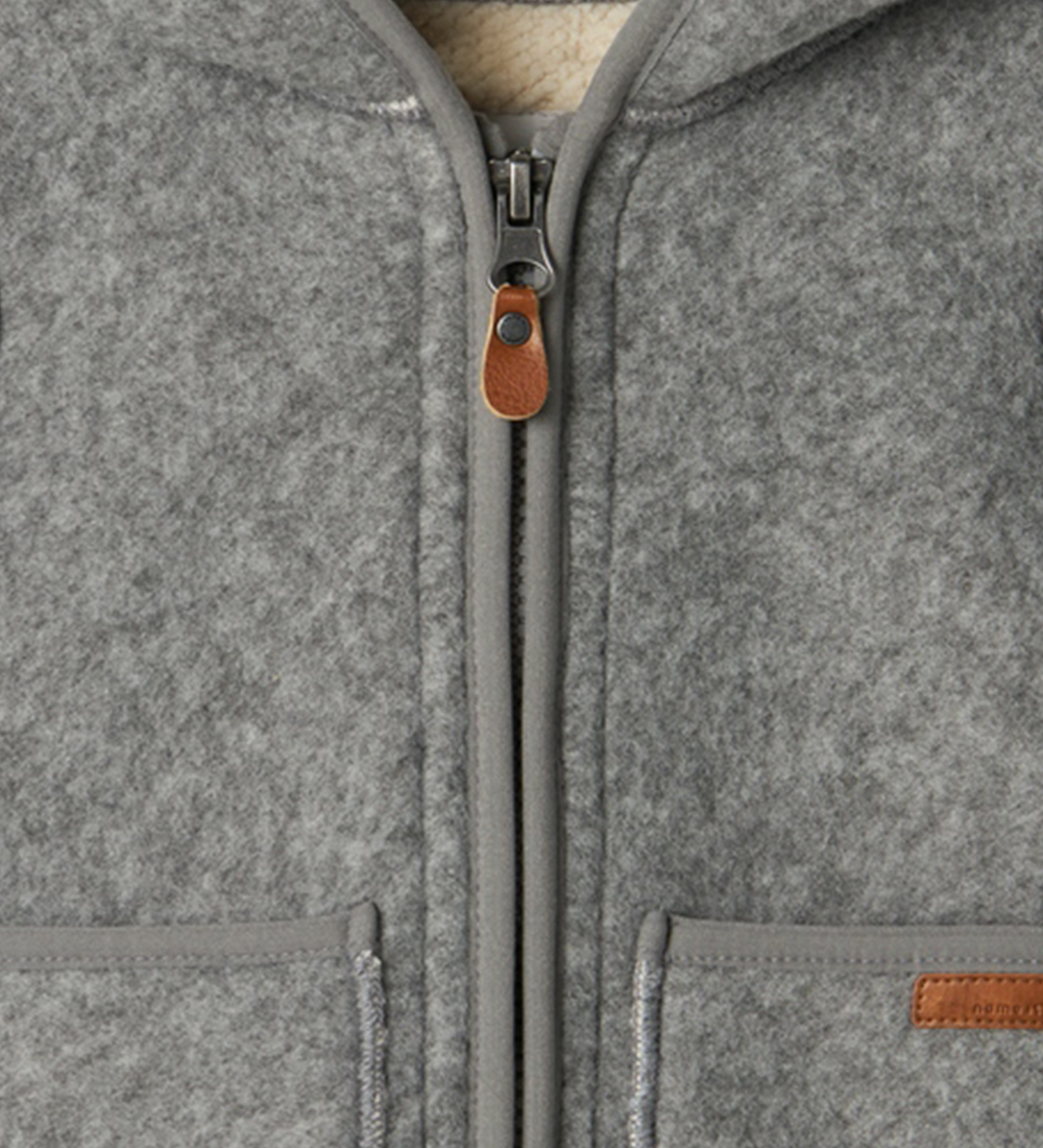 Name It Fleecejakke - NbnMily - Grey Melange