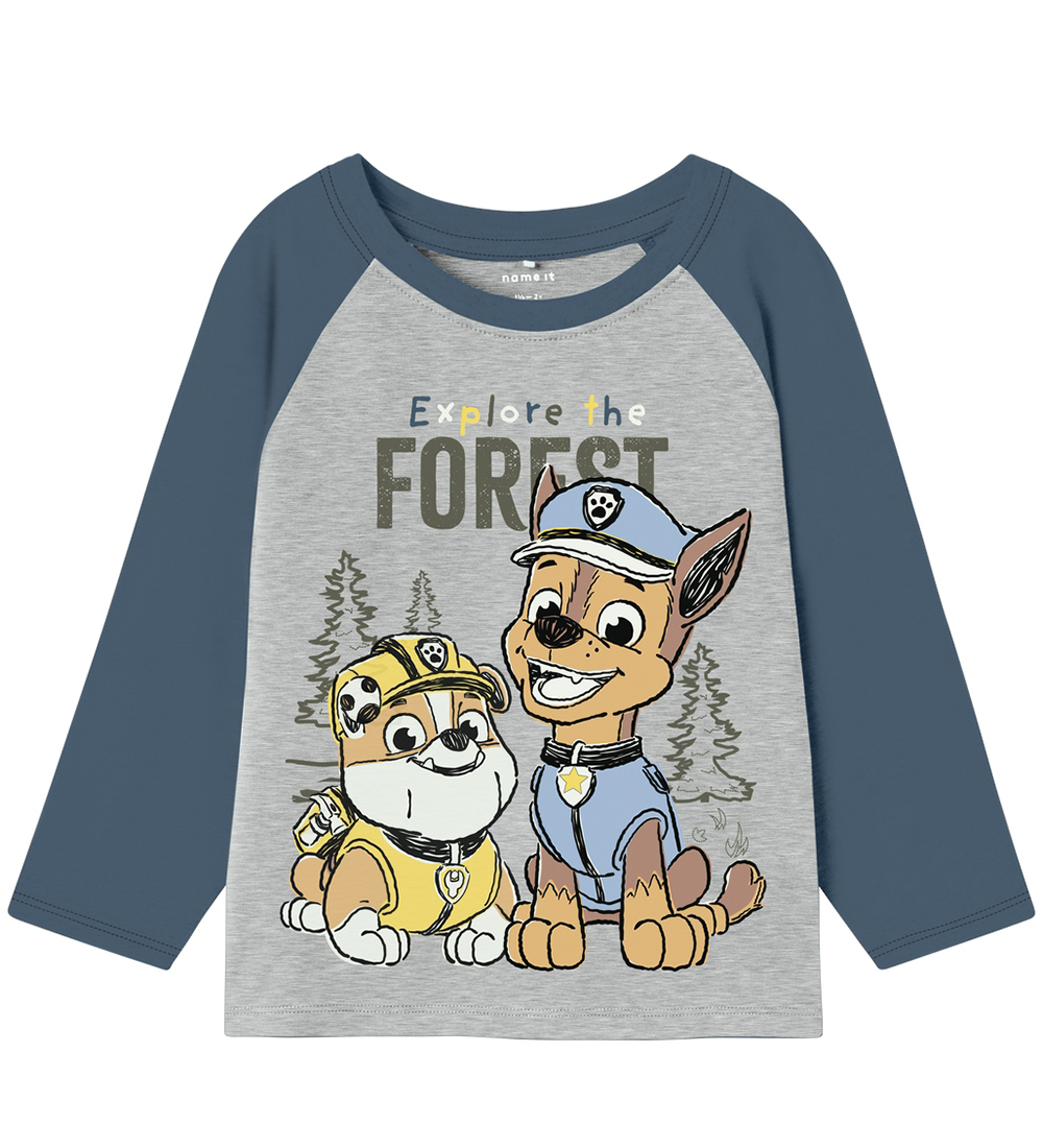 Name It Bluse - NmmSente - PawPatrol - Grey Melange