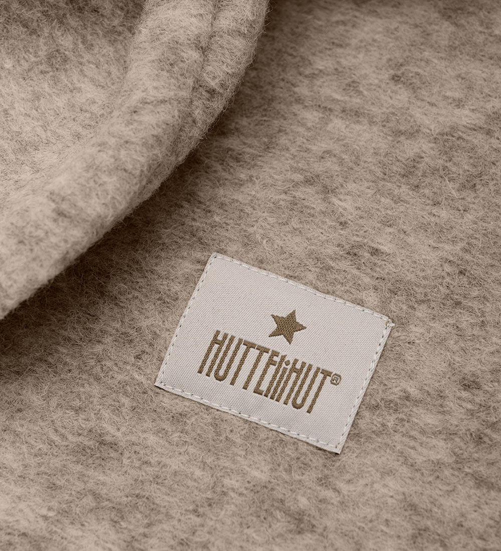 Huttelihut Elefanthue - Uld - 2-lags - Camel Melange m. Ører