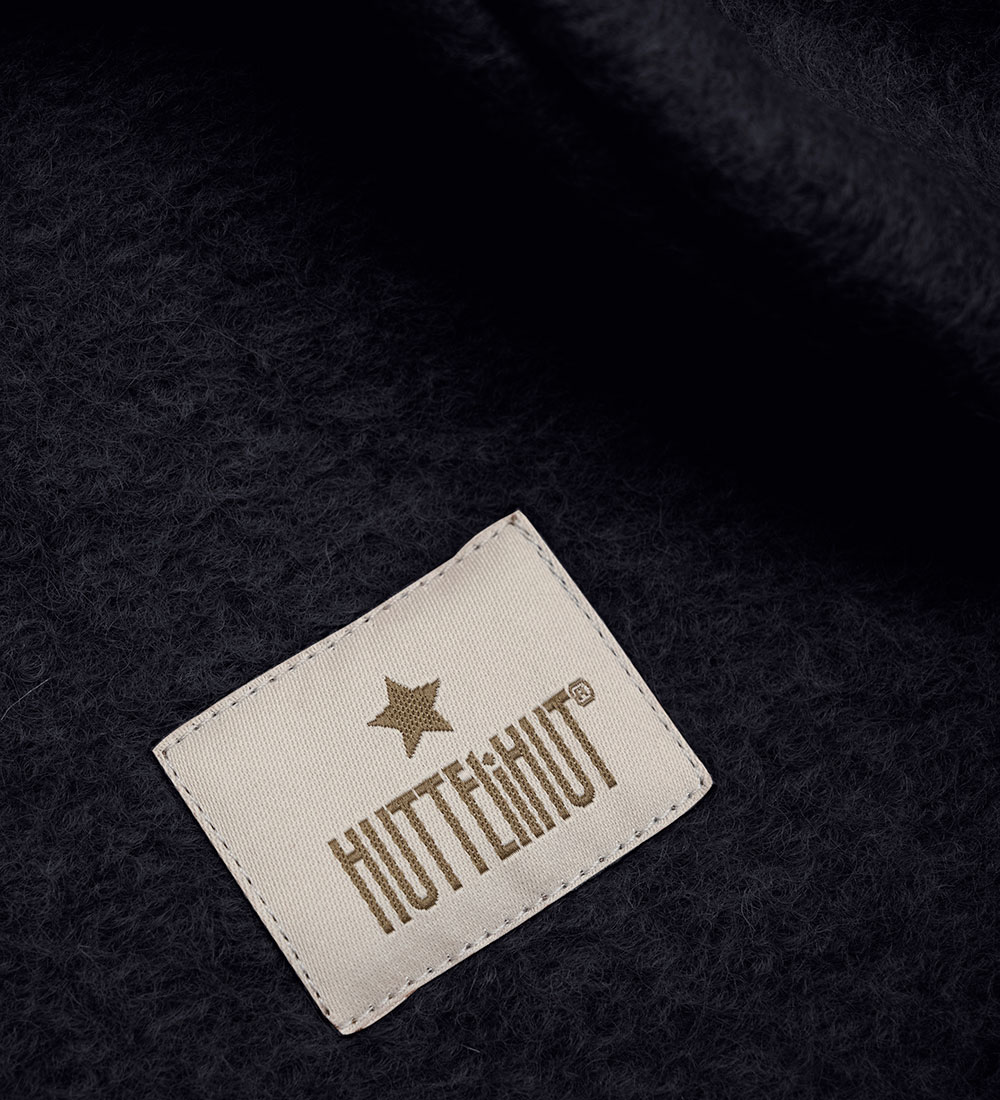 Huttelihut Elefanthue - Uld - 2-lags - Dark Navy m. Ører