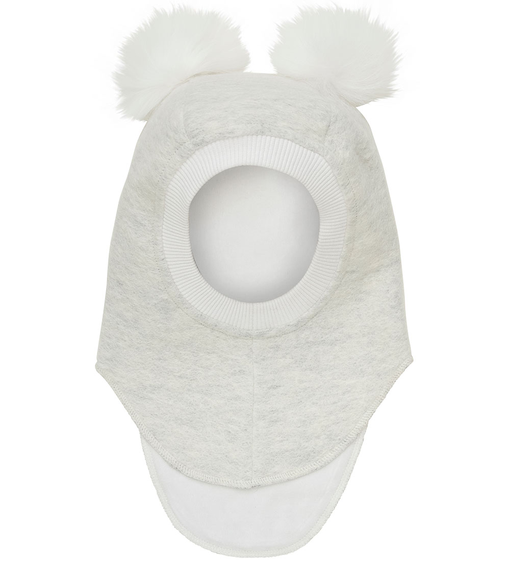 Huttelihut Elefanthue - Uld - 2-lags - Snow White m. Kvaste