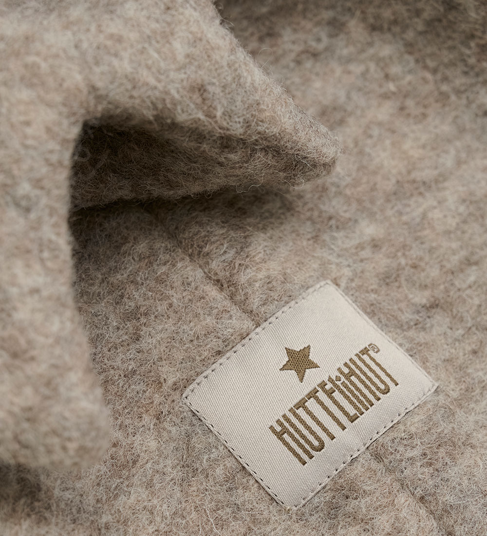 Huttelihut Elefanthue - Uld - 2-lags - Camel Melange