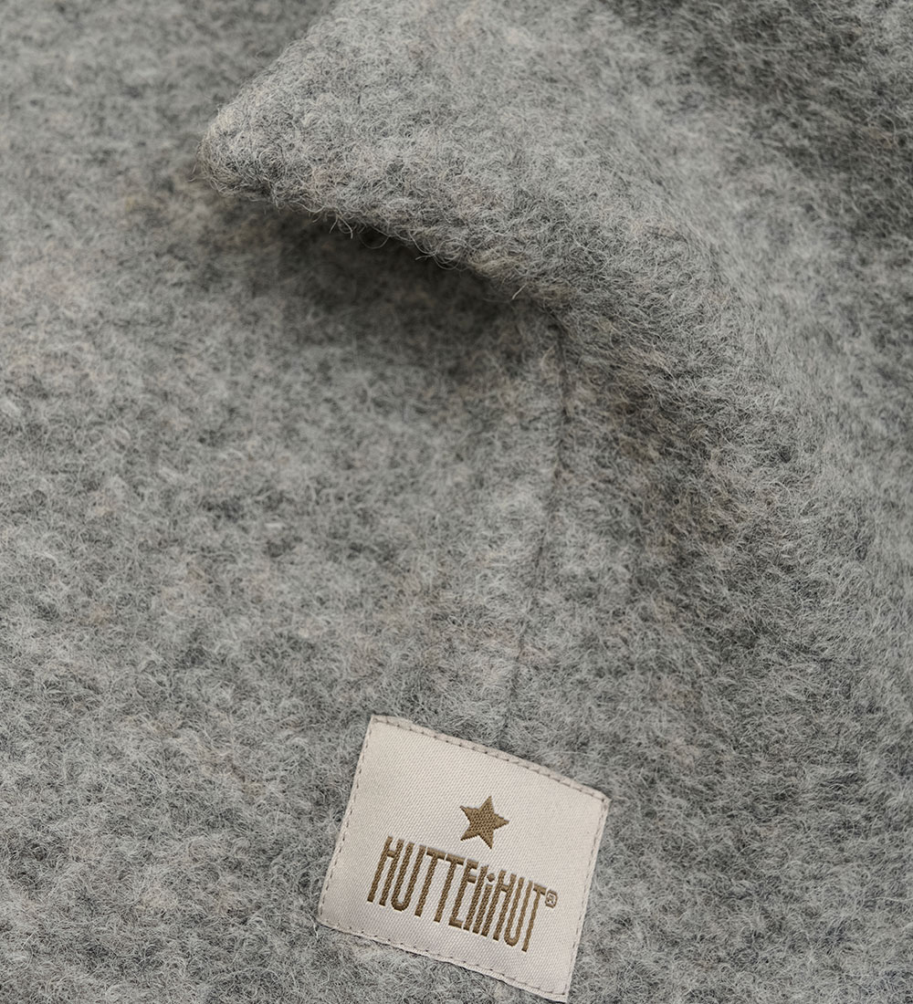 Huttelihut Elefanthue - Uld - 2-lags - Medium Grey Melange