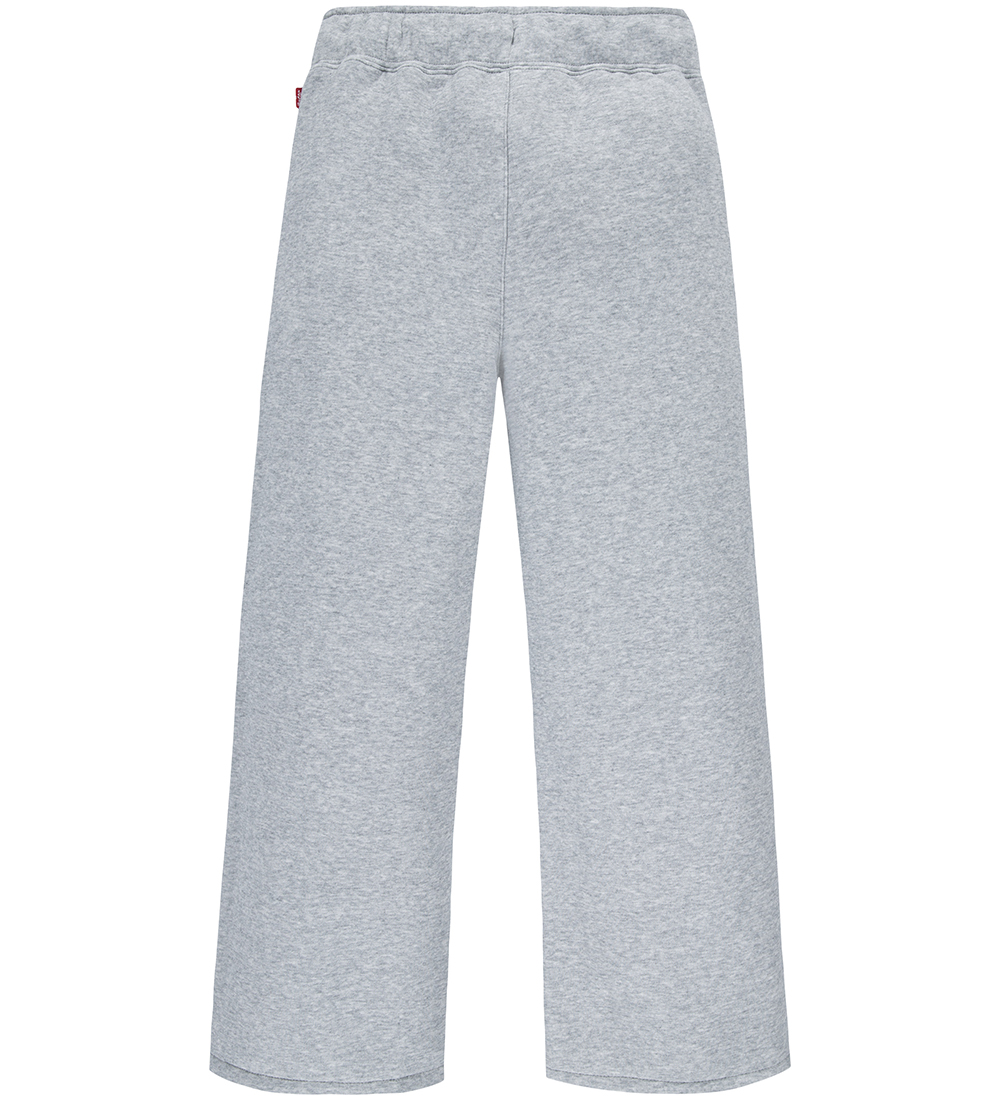 Levis Sweatpants - Wide Leg - Gråmeleret m. Rød