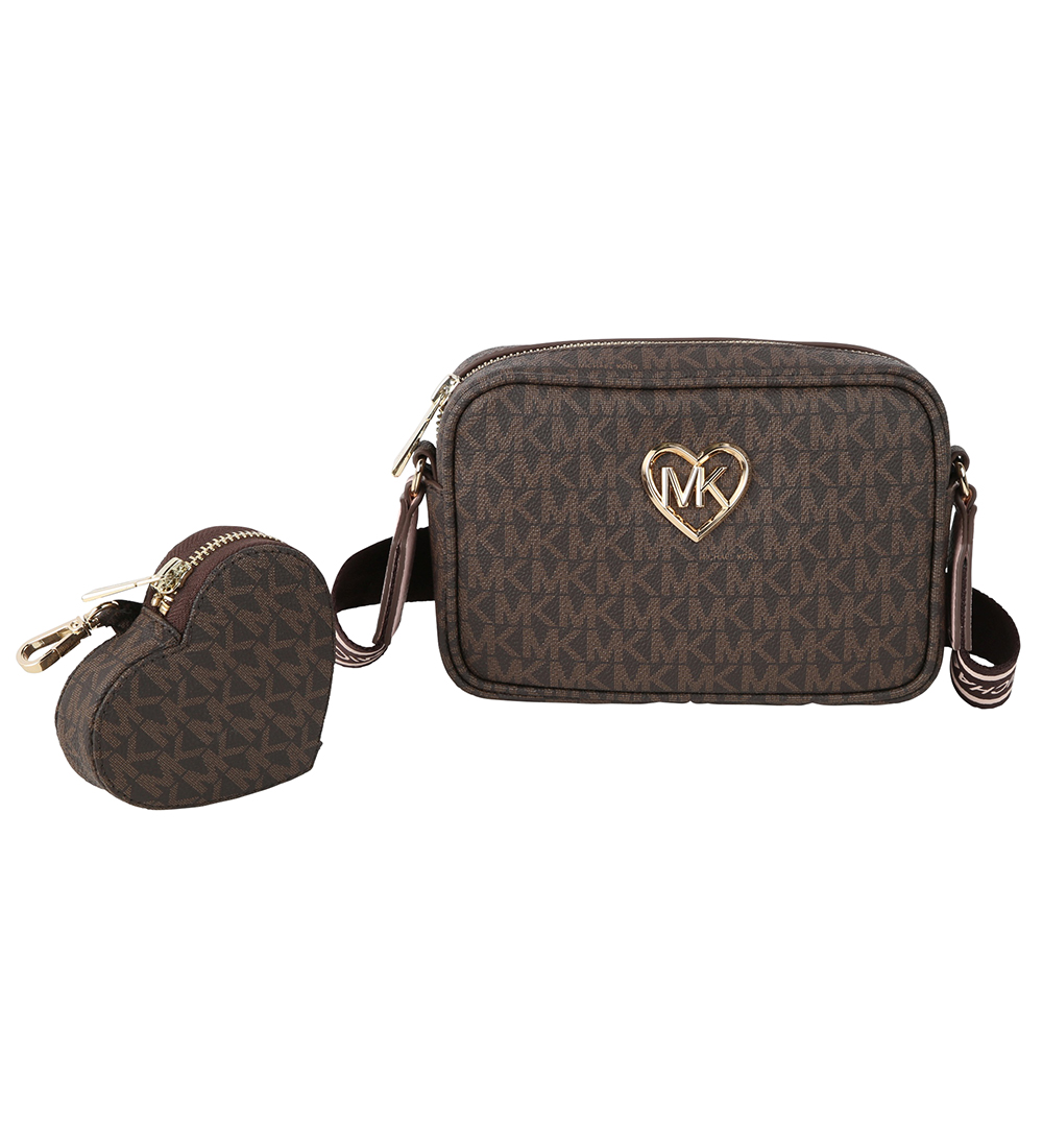 Michael Kors Skuldertaske m. Pung - Brun m. Guld