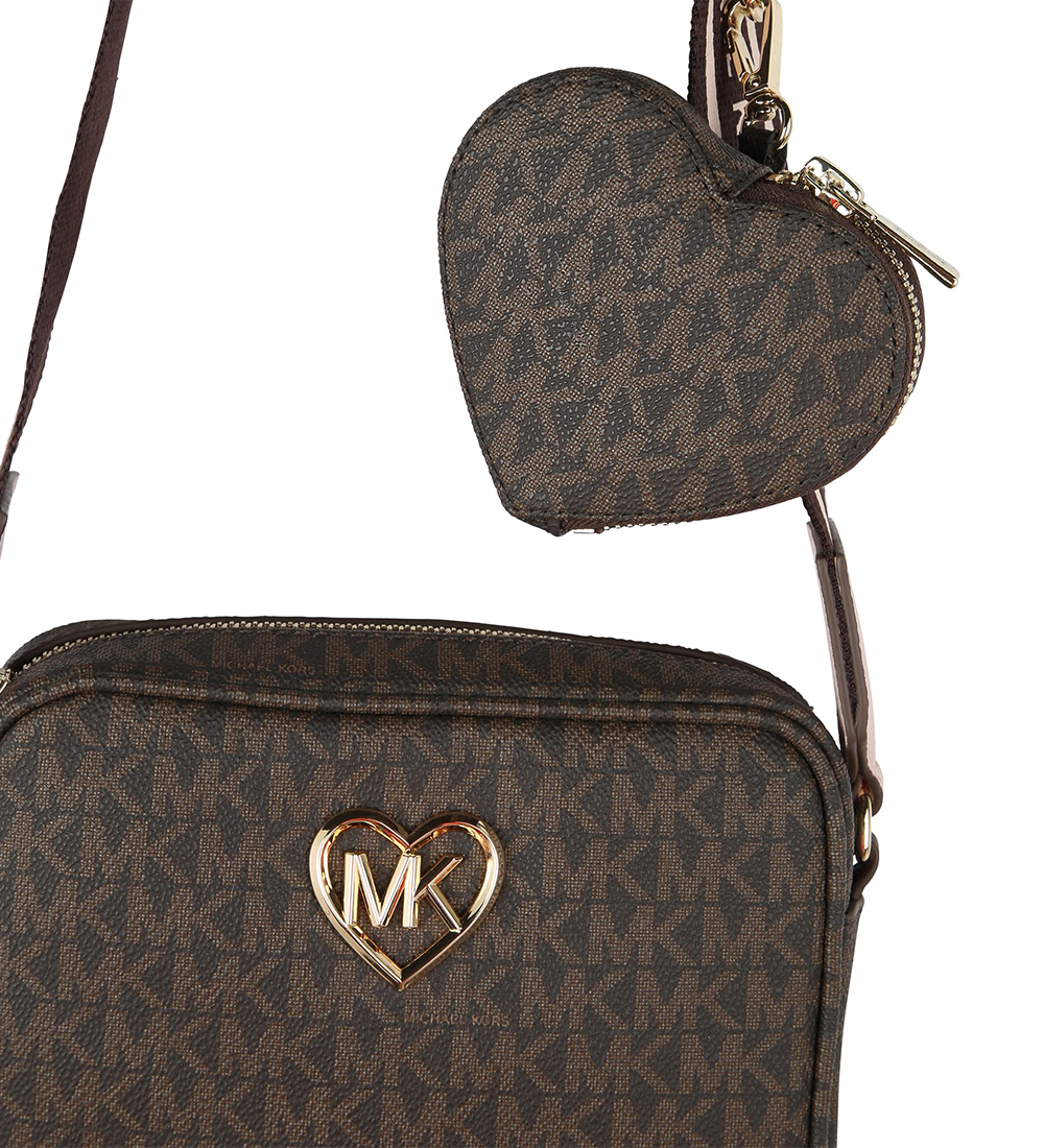 Michael Kors Skuldertaske m. Pung - Brun m. Guld