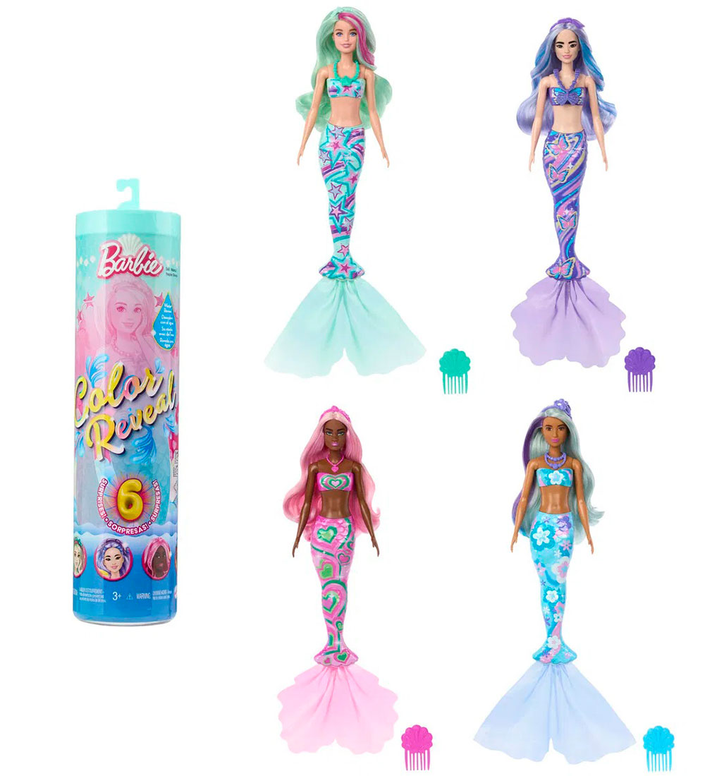 Barbie Dukke - 30 cm - Color Reveal Deep Sea Mermaids