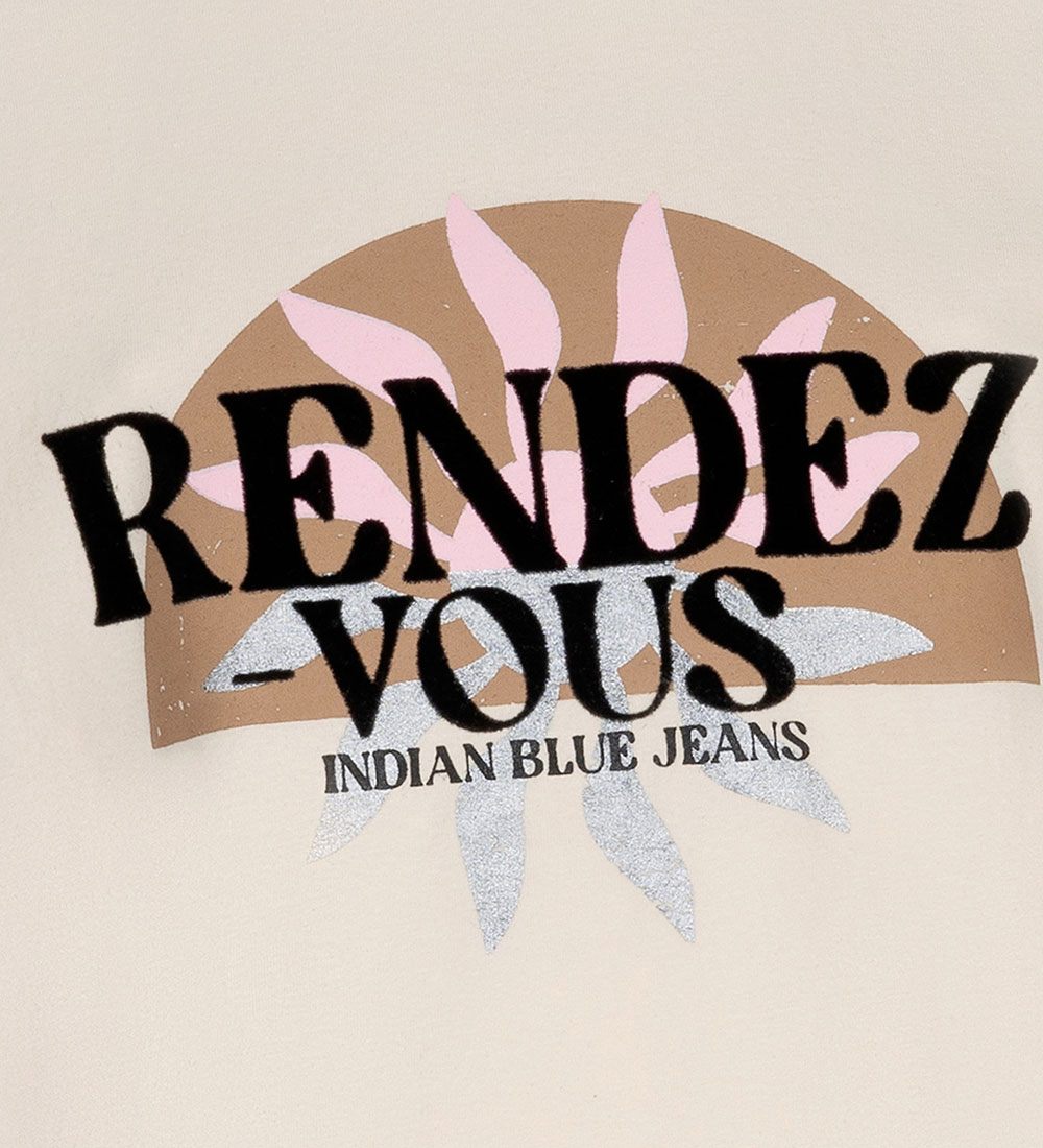 Indian Blue Jeans T-shirt - Rendez Vous - Sandshell