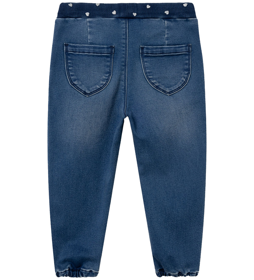Name It Jeans m. Fleece - NmfBella - Flecce - Dark Blue Denim m.