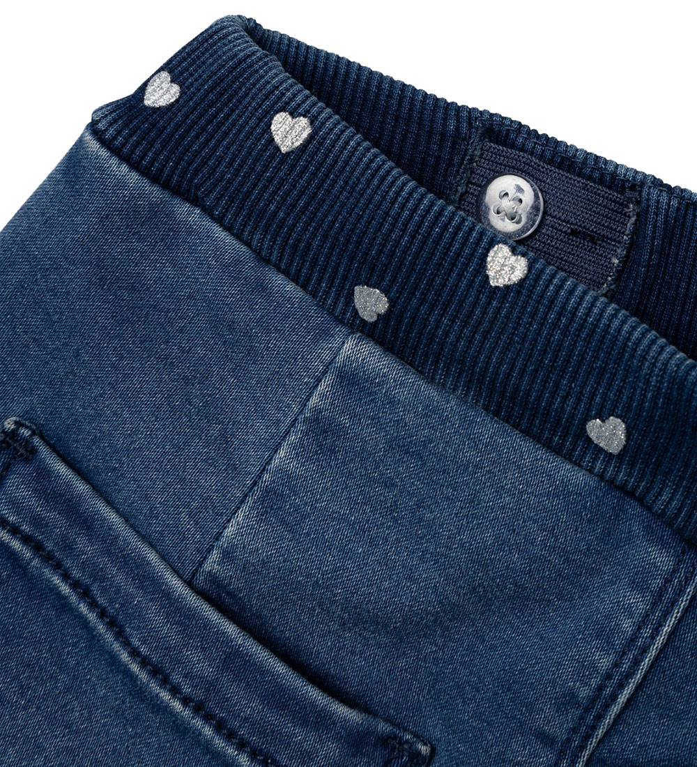 Name It Jeans m. Fleece - NmfBella - Flecce - Dark Blue Denim m.